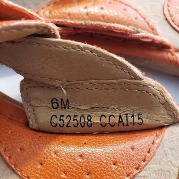 BOC Born Concepts Women's Orange Braided Sandals Size 6 - Picture 5 of 6